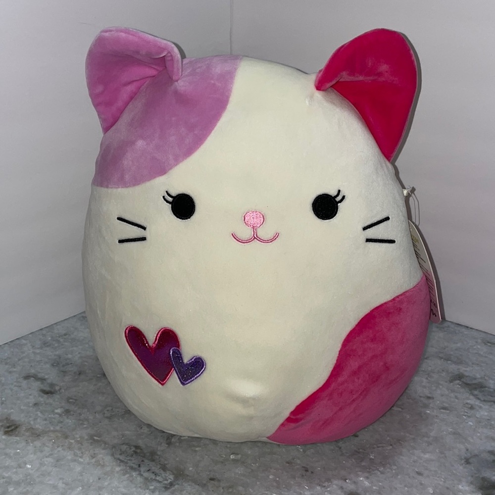 Squishmallows Tiffany the Cat 12” BNWT Valentines